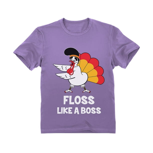 Thanksgiving Turkey Gobble FLOSS  Dance Long Sleeve T-Shirt Funny